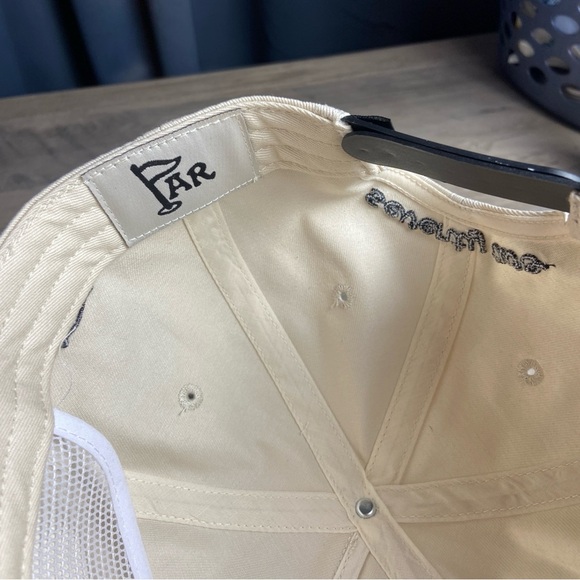 Black and Cream Adjustable Baseball Cap with 72, PAR hat - Picture 6 of 6